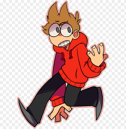 confused person clip art - tord transparent fanart eddsworld PNG Isolated Design Element with Clarity