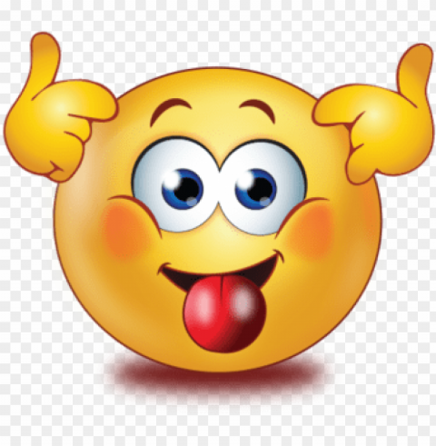 confused teasing crazy - crazy emojis PNG Graphic Isolated on Transparent Background