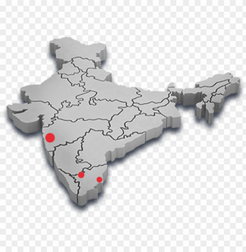 connected cars - india map 3d HighResolution Transparent PNG Isolated Element