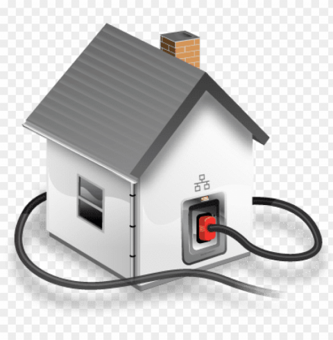 connected home house local network - local area network Clear Background Isolated PNG Icon