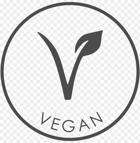 conscious cosmetics - vegan icon transparent black & white PNG images without BG