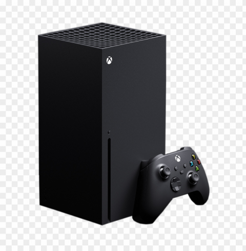 console of xbox series x with controller PNG format