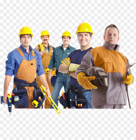 construction company welding services personnel rent - constrution team Isolated Graphic Element in Transparent PNG