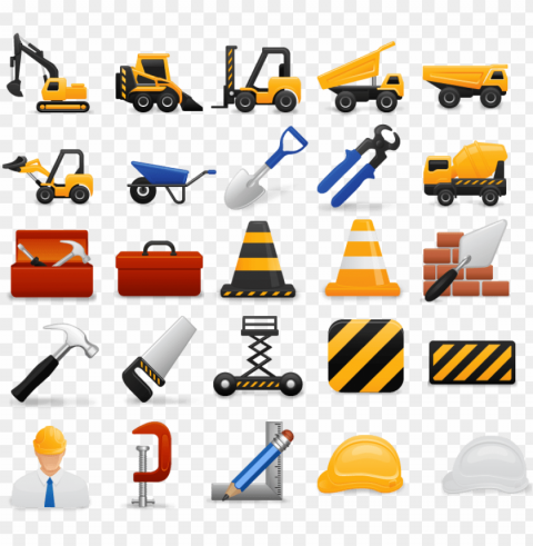 Construction Icons - Construction Icon Free PNG Clip Art Transparent Background