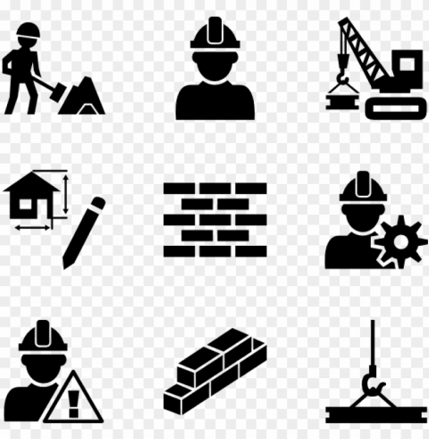 construction worker icons - construction icon vector PNG images for websites