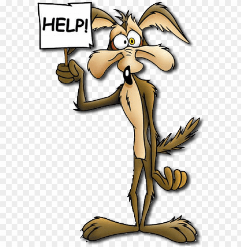 consultancy - wile e coyote help Isolated Artwork with Clear Background in PNG