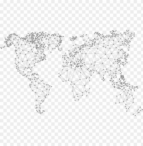 contact - digital world map HighQuality Transparent PNG Isolated Graphic Design