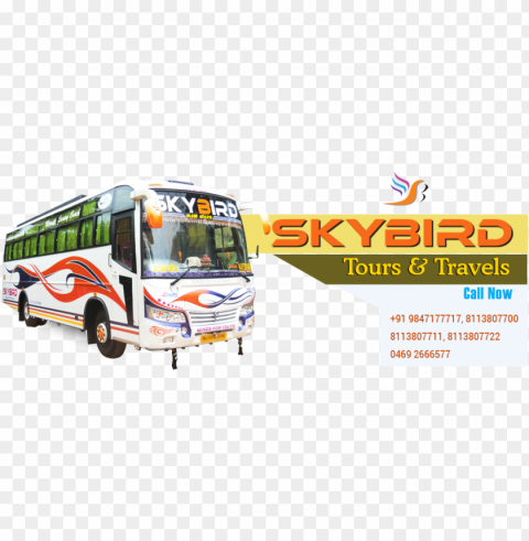 contact - tourist bus kerala PNG Isolated Subject on Transparent Background