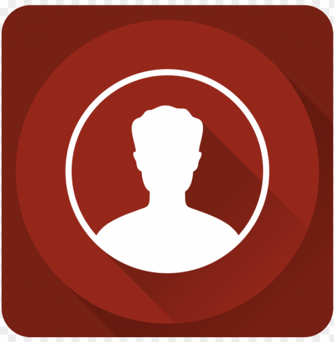 contacts icon - red contacts icon PNG Graphic Isolated on Clear Background Detail