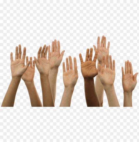 contribute image freeuse - hands raised Isolated Subject on HighResolution Transparent PNG