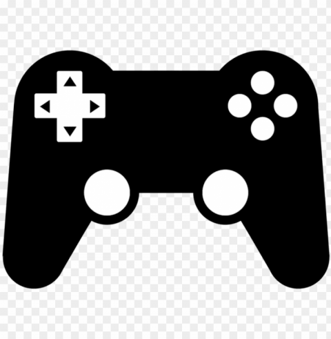controller clip art black and white stock - game icon PNG Isolated Subject with Transparency
