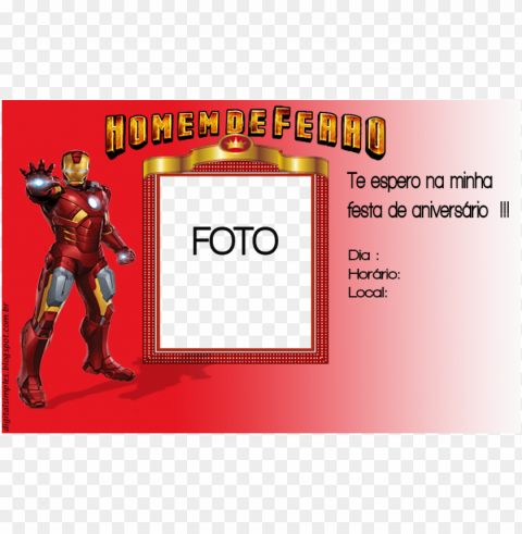 convite homem de ferro - invitatio ClearCut Background Isolated PNG Design PNG transparent with Clear Background ID 532187eb
