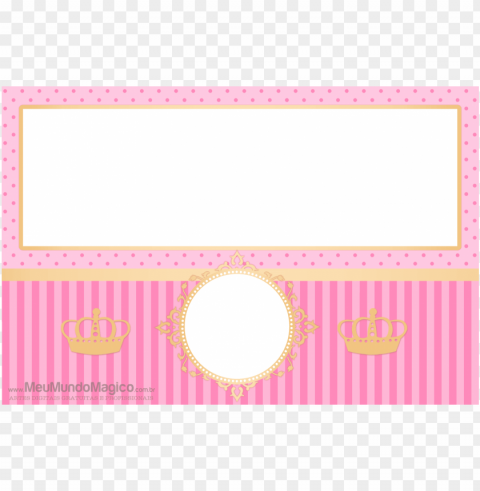 convite princesa Clear Background Isolated PNG Object