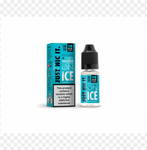 conwy valley vapours - just nic it nic salt on ice 50 50 10ml Isolated Item with Transparent Background PNG