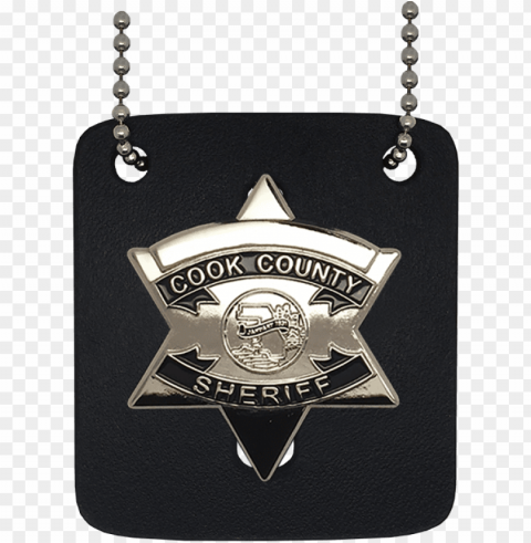 cook county sheriff replica star badge - cook county sheriff neck badge Isolated Design Element in Clear Transparent PNG