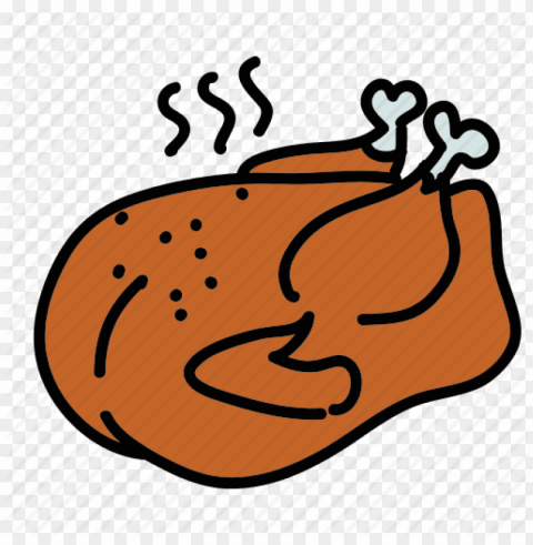cooked chicken Isolated Object on HighQuality Transparent PNG