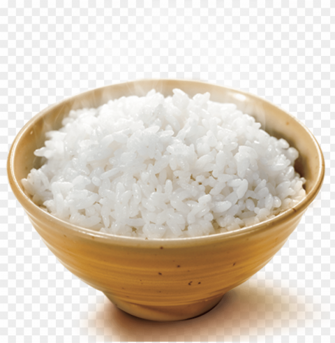 cooked glutinous sticky transprent - bowl of rice PNG Graphic Isolated with Clarity