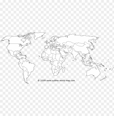 cool black world map - white world map Transparent PNG Isolated Object with Detail