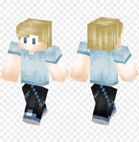 cool blond hair boy - minecraft blond boy ski PNG Image Isolated with Clear Background