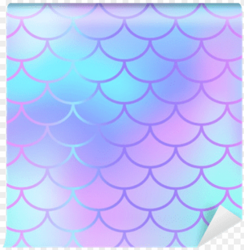 cool blue fish scale pattern vector texture - mermaid purple and blue Isolated Item on Clear Background PNG