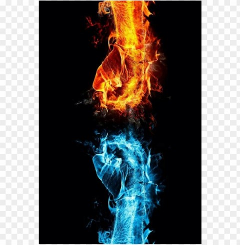 Cool pictures hand fire and ice water Clear PNG photos