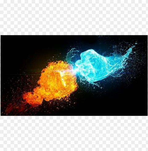 Cool photo hand fire and ice water Clear PNG pictures compilation