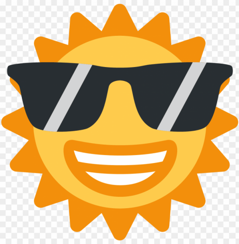 coolsun discord emoji - sun with face cla High Resolution PNG Isolated Illustration