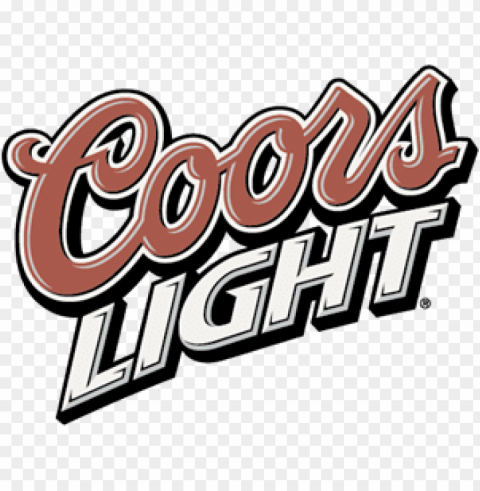 coors light Isolated Artwork on Clear Transparent PNG