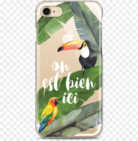 coque iphone 7plus8plus tropical watercolor design - iphone 5s PNG Graphic Isolated on Transparent Background