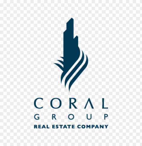 coral group vector logo PNG Graphic with Isolated Transparency