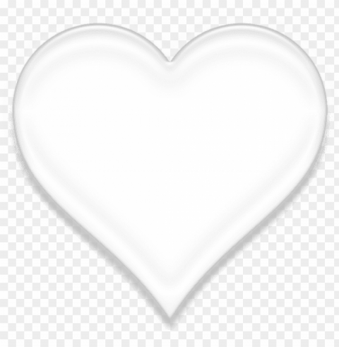 corazon blanco - heart PNG with no registration needed