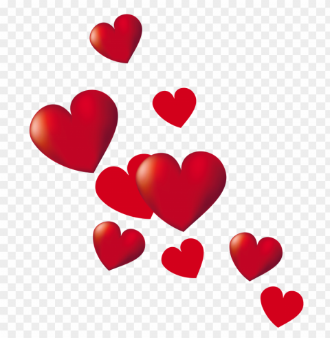 corazones PNG images with transparent overlay