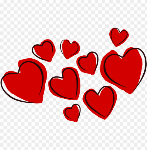 corazones de amor PNG images with transparent space