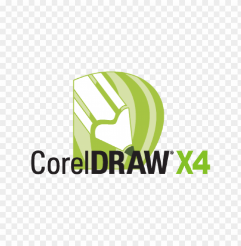 corel draw x4 logo vector free Isolated Graphic on Clear Background PNG