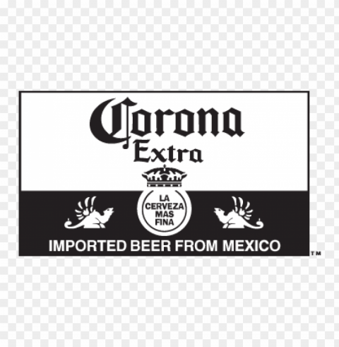 corona extra black eps logo vector PNG graphics with transparency