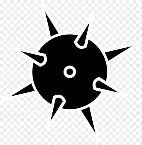 Coronavirus covid-19 black icon Transparent Background Isolated PNG Illustration