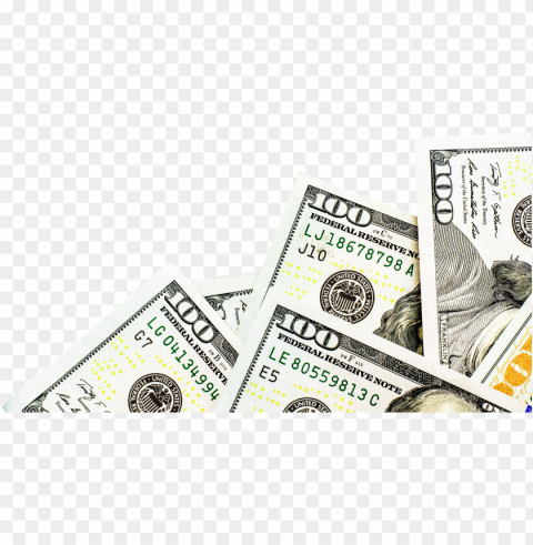 correct - new 100 dollar bill PNG graphics with clear alpha channel collection