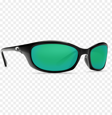 costa del mar harpoon sunglasses in shiny black tr PNG Image with Transparent Isolated Design