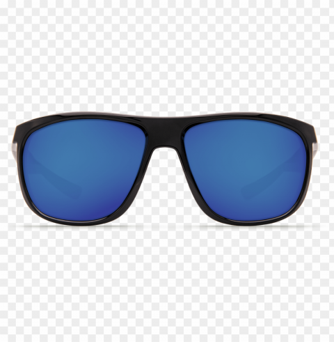 costa del mar kiwa sunglasses in shiny black tr PNG Image Isolated on Clear Backdrop