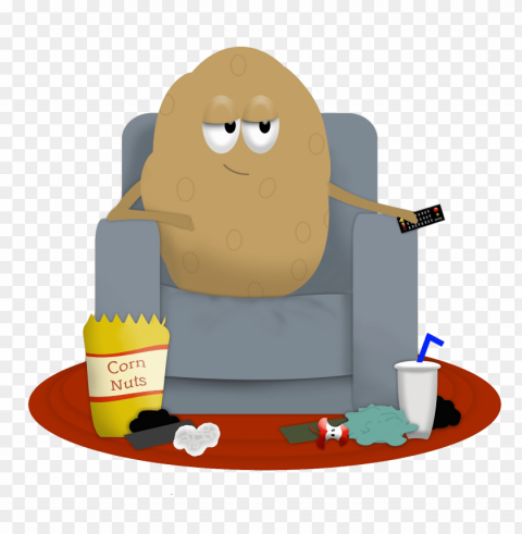 couch potato PNG images with transparent backdrop