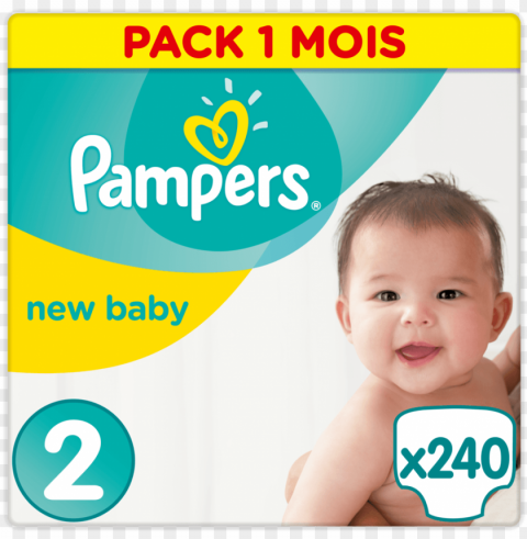couches pampers new baby & premium protection acheter Transparent Background Isolation of PNG