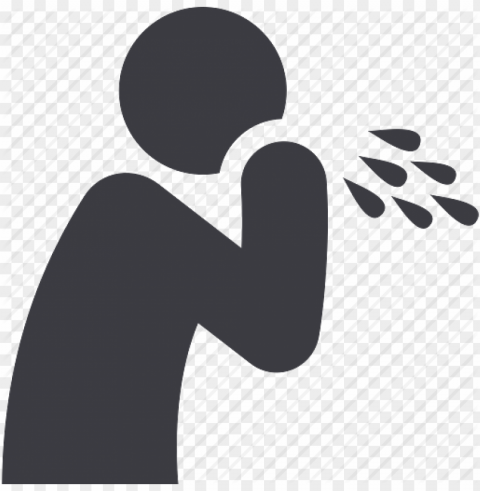 Coughing Icon PNG With Clear Overlay