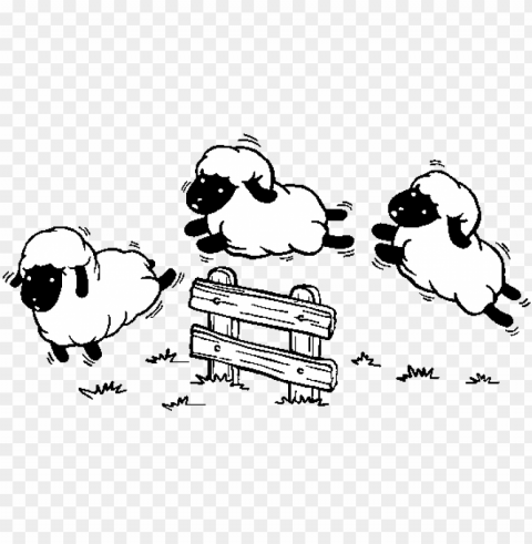 count sheep coloring page - jumping sheep clipart PNG images without watermarks