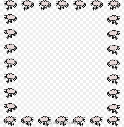 counting sheep border royalty free vector clip art - sheep border Transparent PNG illustrations PNG transparent with Clear Background ID 4368ee3d