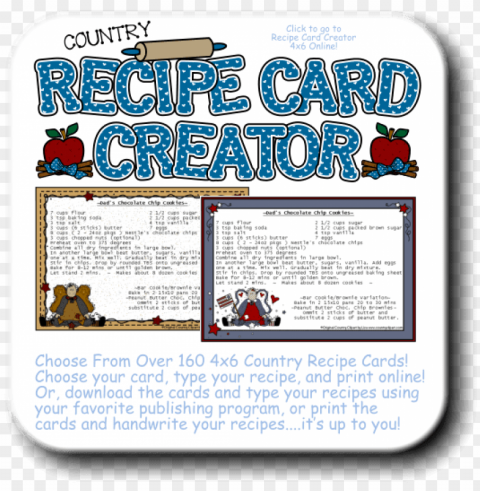 country choose from over 160 country recipe cards choose - recipe card clip art PNG transparent photos for presentations