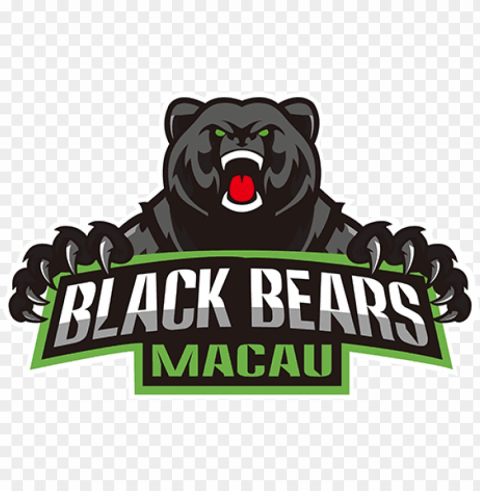 country - macau black bears logo PNG with transparent bg PNG transparent with Clear Background ID c37ea048