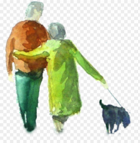 couple are you afraid to add people to your painting - watercoloring people PNG for digital art