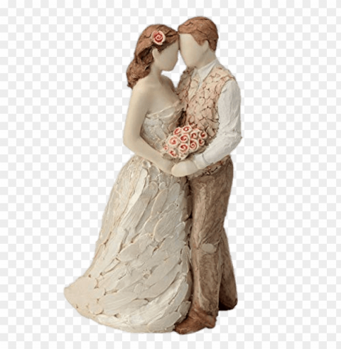 couple in love wedding figurines PNG file without watermark