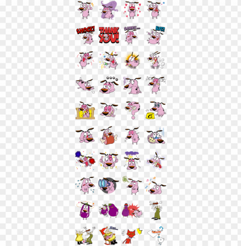 courage the cowardly dog - courage the cowardly dog emoji PNG graphics for free