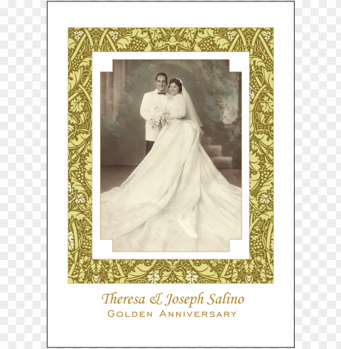 cover of 50th wedding anniversary party invitation - 50th wedding anniversary invitations PNG with no bg